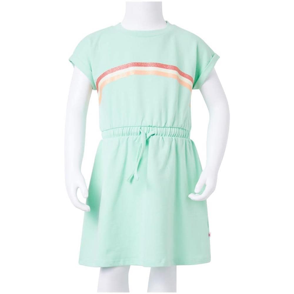 Abito da Bambina con Coulisse Verde Brillante 104 - Foto 8