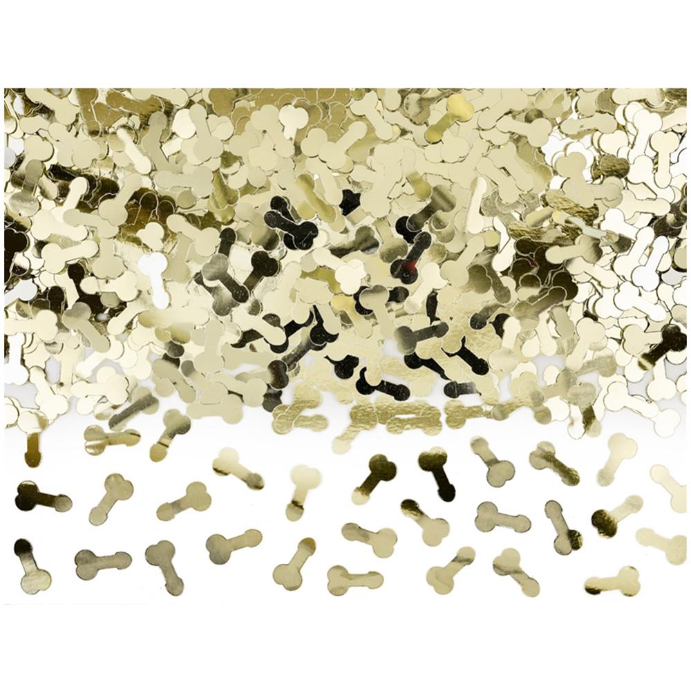 Partydeco - Coriandoli Da Tavola Peni Dorati Metallizzati - Foto 1