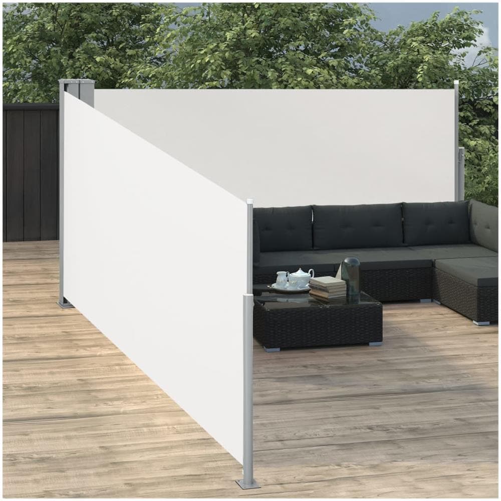 Tenda Da Sole Laterale Retrattile Crema 100x1000 Cm - Foto 2