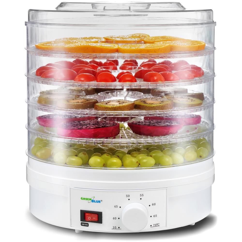 Essicatore Per Alimenti Carne Frutta Verdura 5 Vassoi Gb190 - 350 W - Foto 3