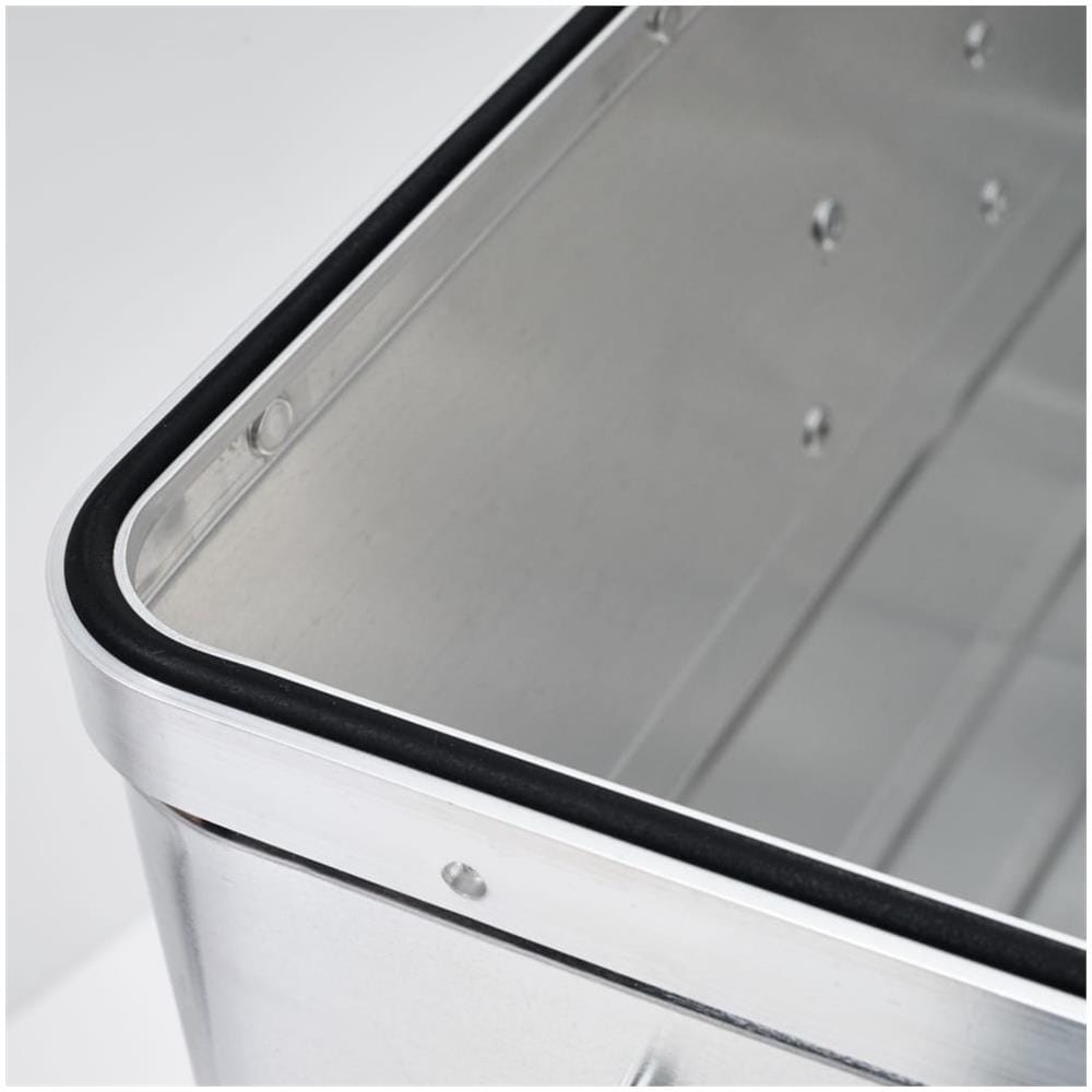 Alutec München 11048 Scatola In Alluminio Classic Truffa Serratura A Cilindro, 580 X 380 X 275 Millimetri, Argento, 48 Litri - Foto 1