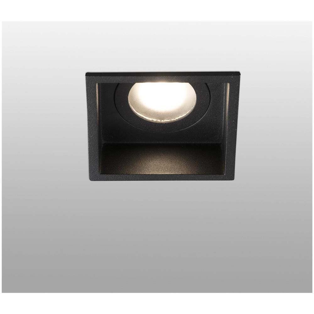 Downlight Da Incasso Quadrato Nero Ip44, Gu10 - Foto 1