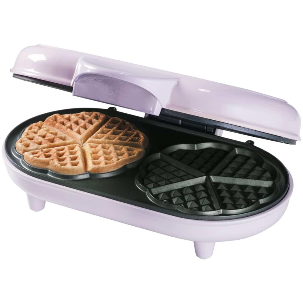 Piastra per Waffle a Doppio Cuore ADWM1000P 1000 W Rosa - Foto 2