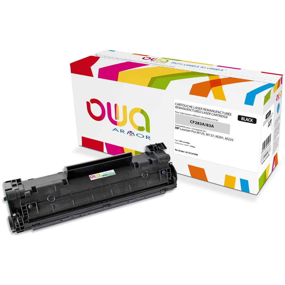 K15727OW, Cartuccia, Nero, Laser, HP, Laserjet Pro M125, M127, M201, M225, CF283A - Foto 1