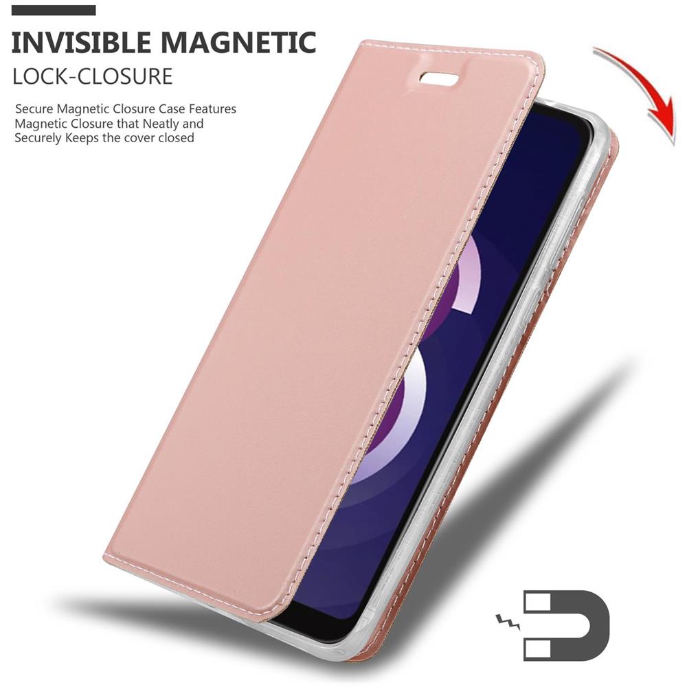 Cadorabo Custodia Compatibile Con Honor 8s / Huawei Y5 2019 In Classy Oro Rosa - Coperchio Protettiva Con Chiusura Magnetica, Funzione Stand E Tasca Per Le Carte - Foto 8