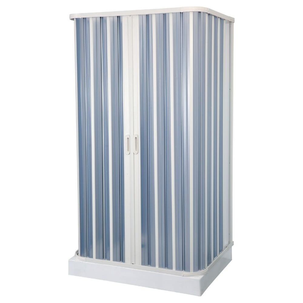 Box Doccia A Soffietto A Tre Lati In Pvc Guide Estensibili Aperture Reversibili *** Misure : 80-92 X 90 X 80-92 Cm - Foto 1