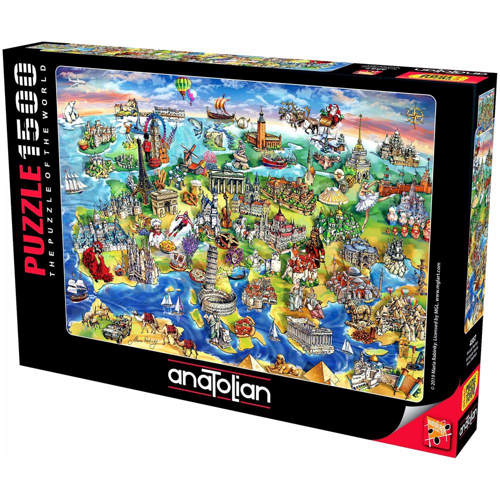 Puzzle Anatolico - Mondo Europeo, Puzzle Da 1500 Pezzi, 4557 (ana4557) - Foto 1