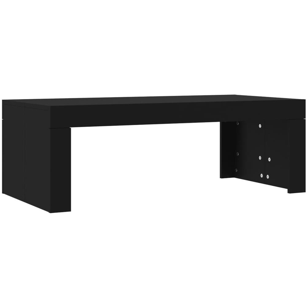 Tavolino Da Salotto Nero 102x50x36 Cm In Legno Multistrato - Foto 2