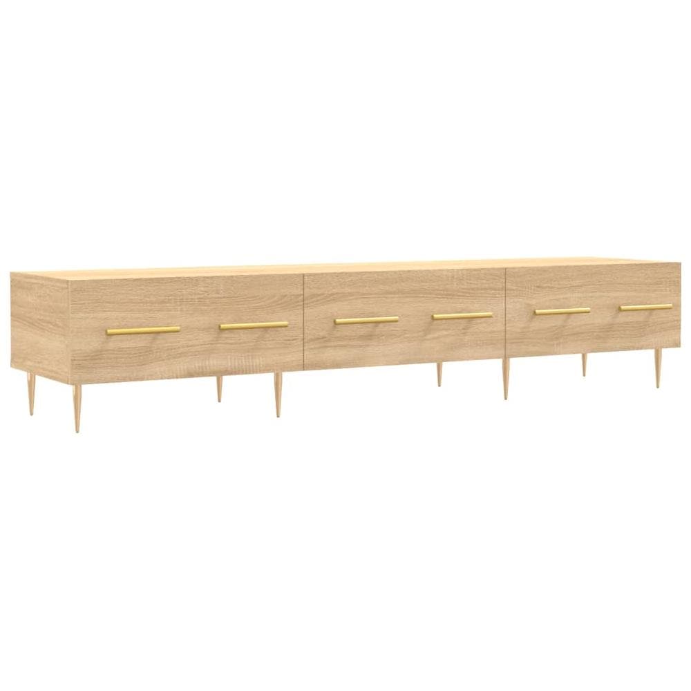 Mobile Porta Tv Rovere Sonoma 150x36x30 Cm In Legno Multistrato - Foto 2