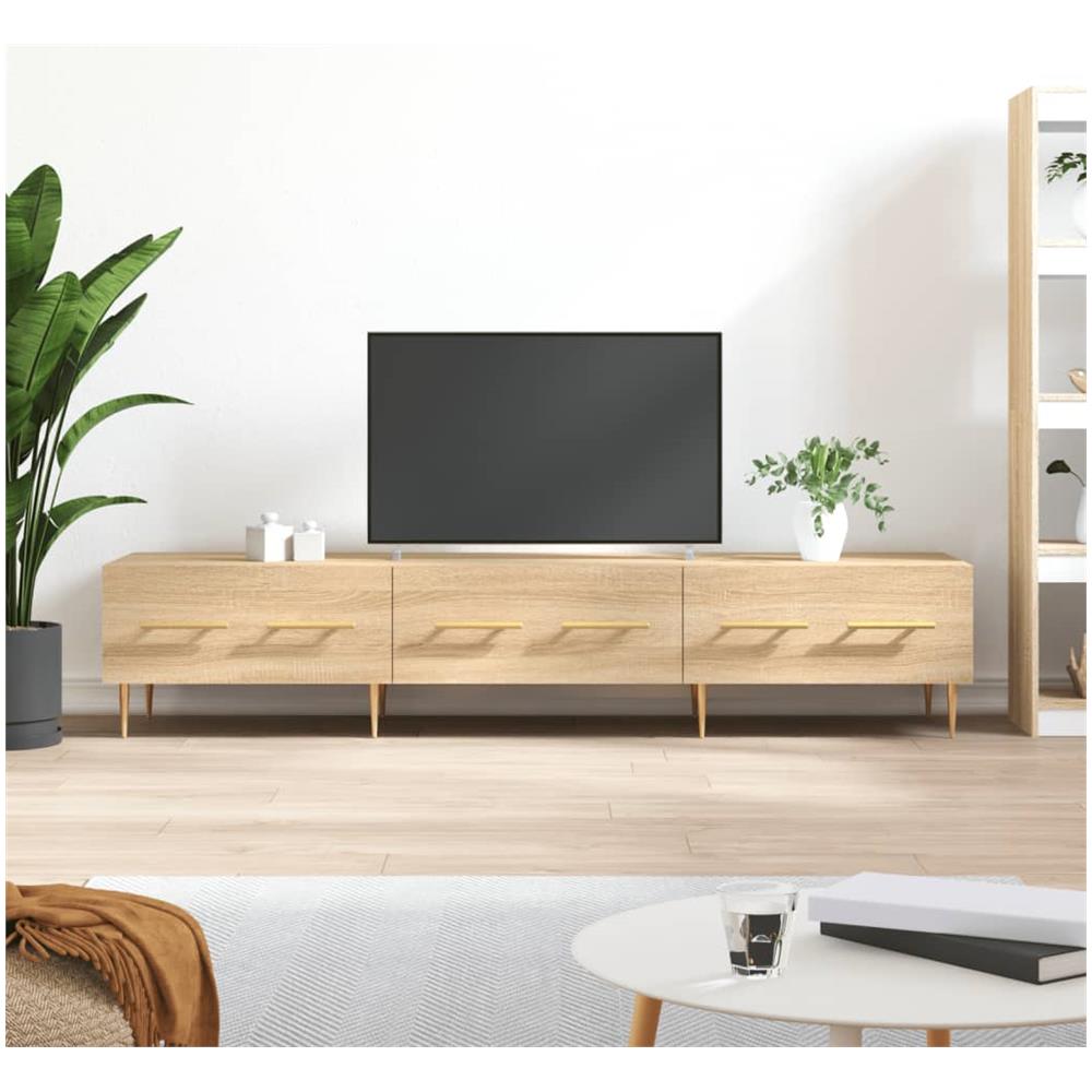 Mobile Porta Tv Rovere Sonoma 150x36x30 Cm In Legno Multistrato - Foto 1