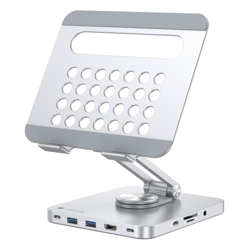 Supporto per Tablet Hub Docking Station USB-C 8 in 1 - Foto 2