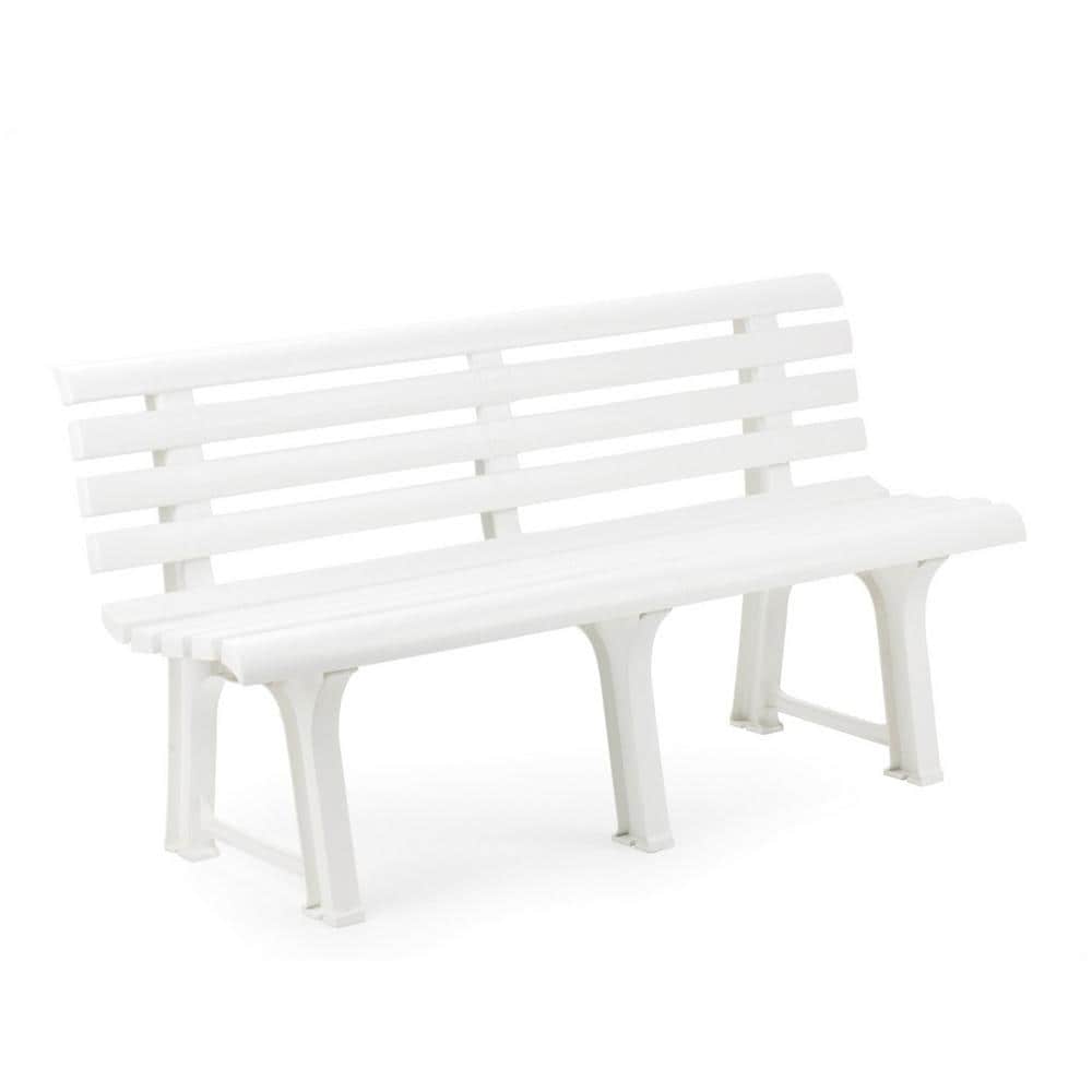 Panchina in Polipropilene Bianco - Modello Orchidea - Foto 1