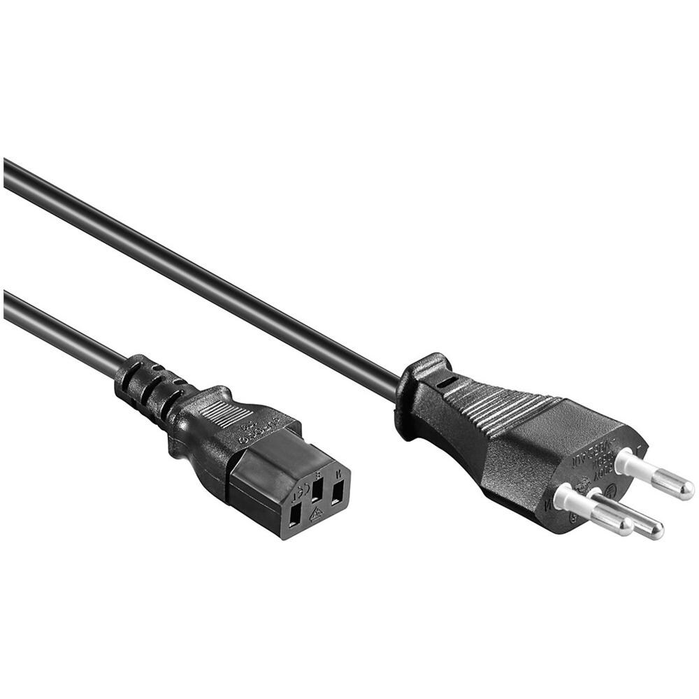 ICOC 01-NC-CH - Cavo di Alimentazione Svizzero 2m Nero - Foto 2