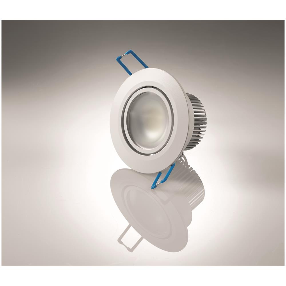 Alys Faretti Incasso Tondo Cob Led Orientabile Bianco 3000k 8w - Foto 1