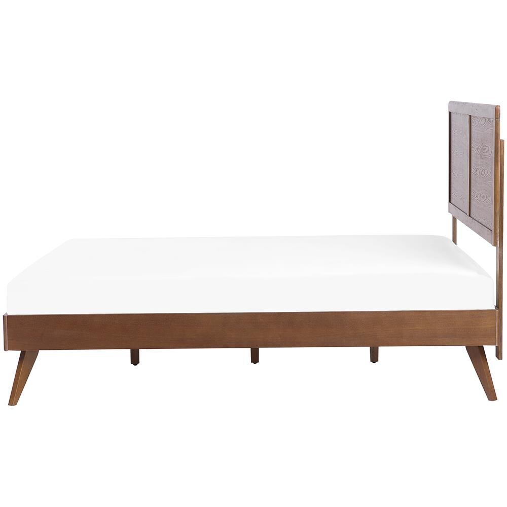 Letto A Doghe In Legno Marrone Scuro 180 X 200 Cm Istres - Foto 2