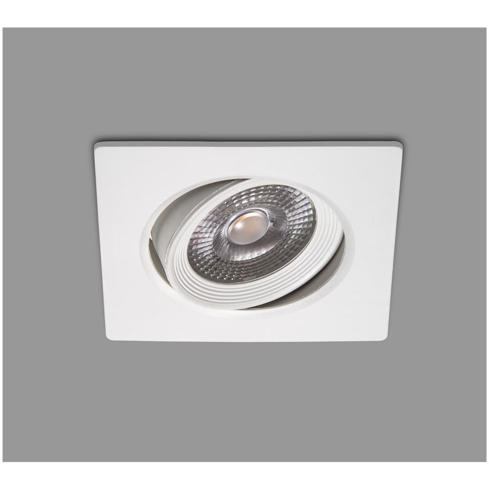 Faretto Ad Incasso Quadrato Bianco 7w Led Luce Calda - Foto 2