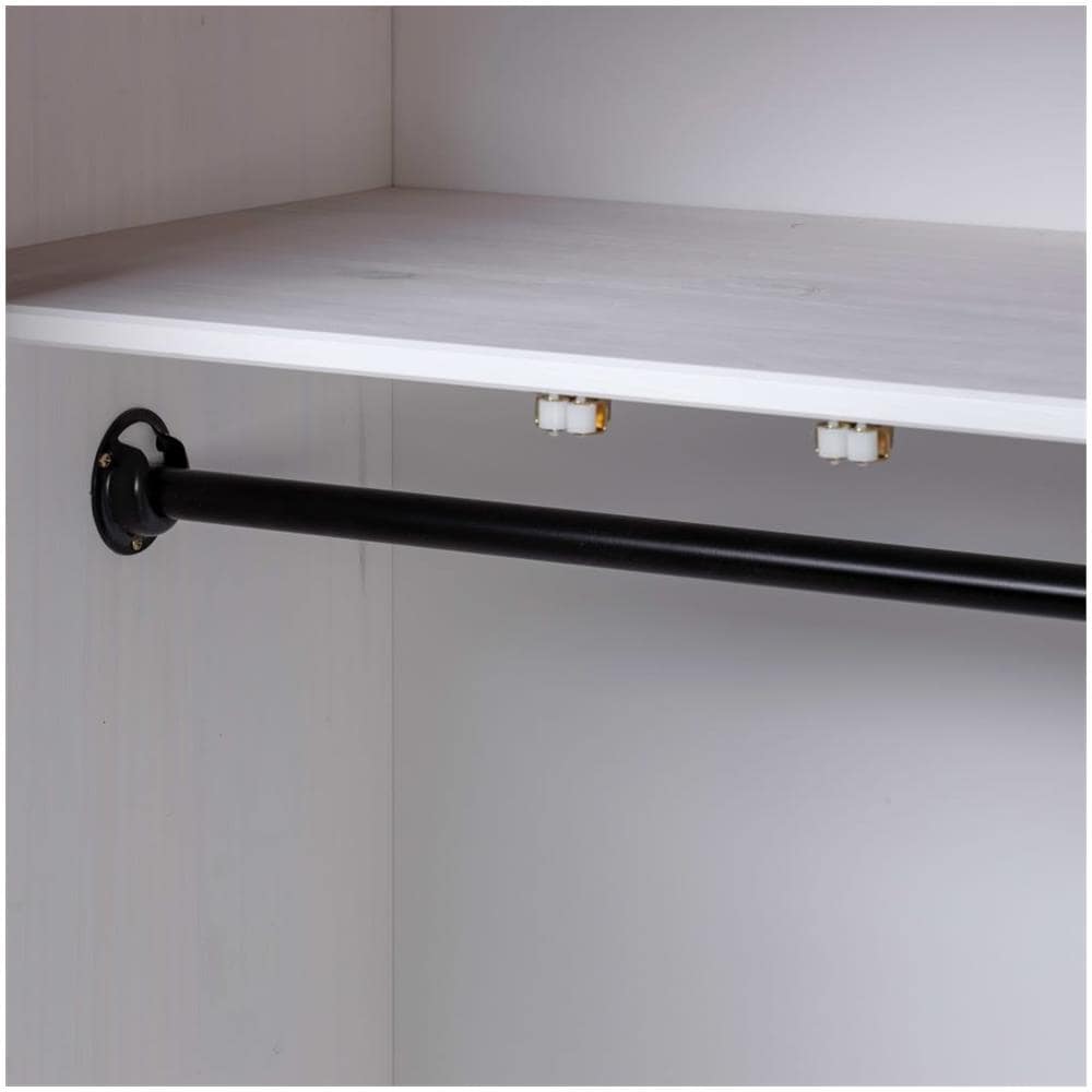 Armadio Bianco 80x50x171,5 cm Legno Massello Pino Panama Range - Foto 2