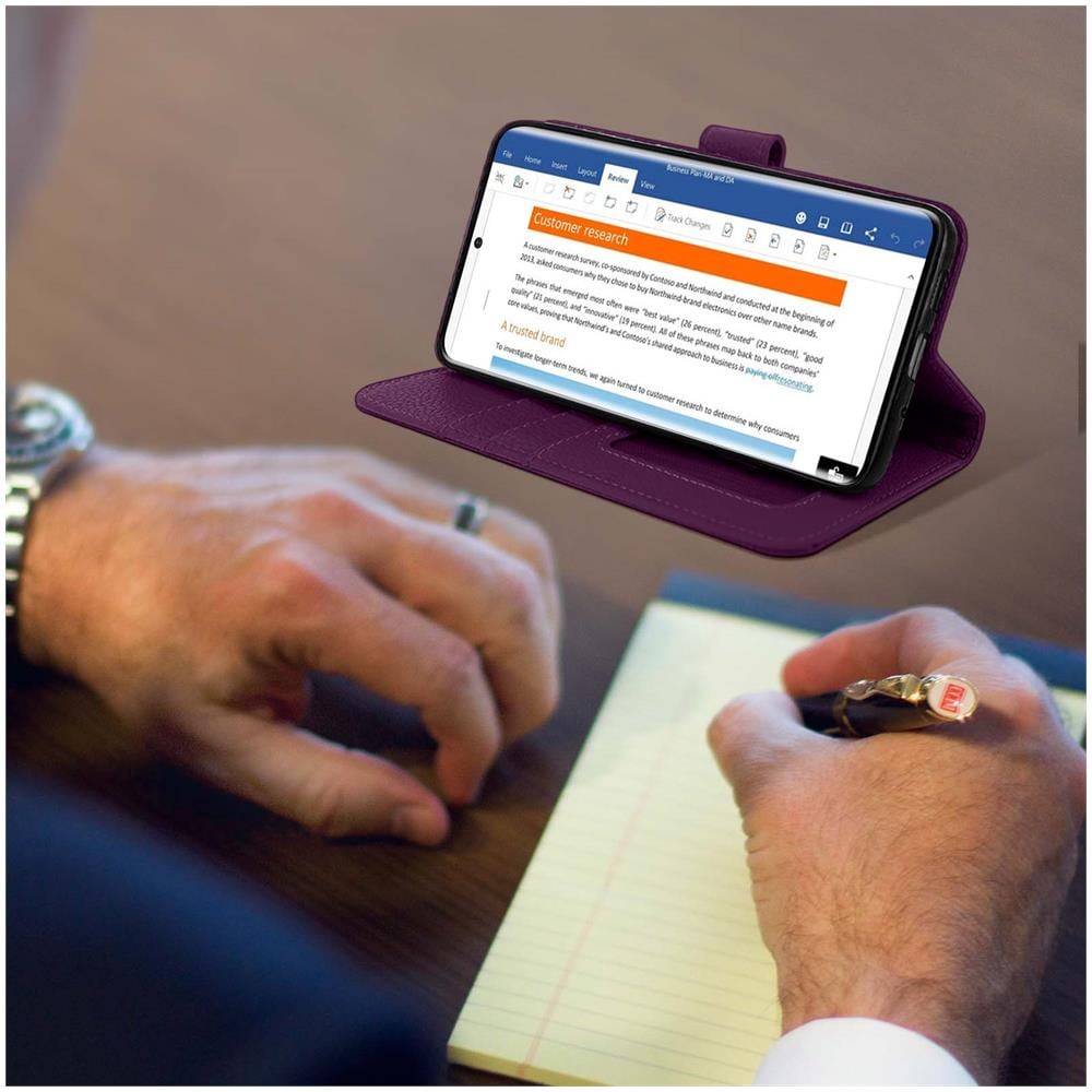 Custodia Samsung Galaxy S20 Portafoglio Supporto Video Cover Soft Touch Viola - Foto 5