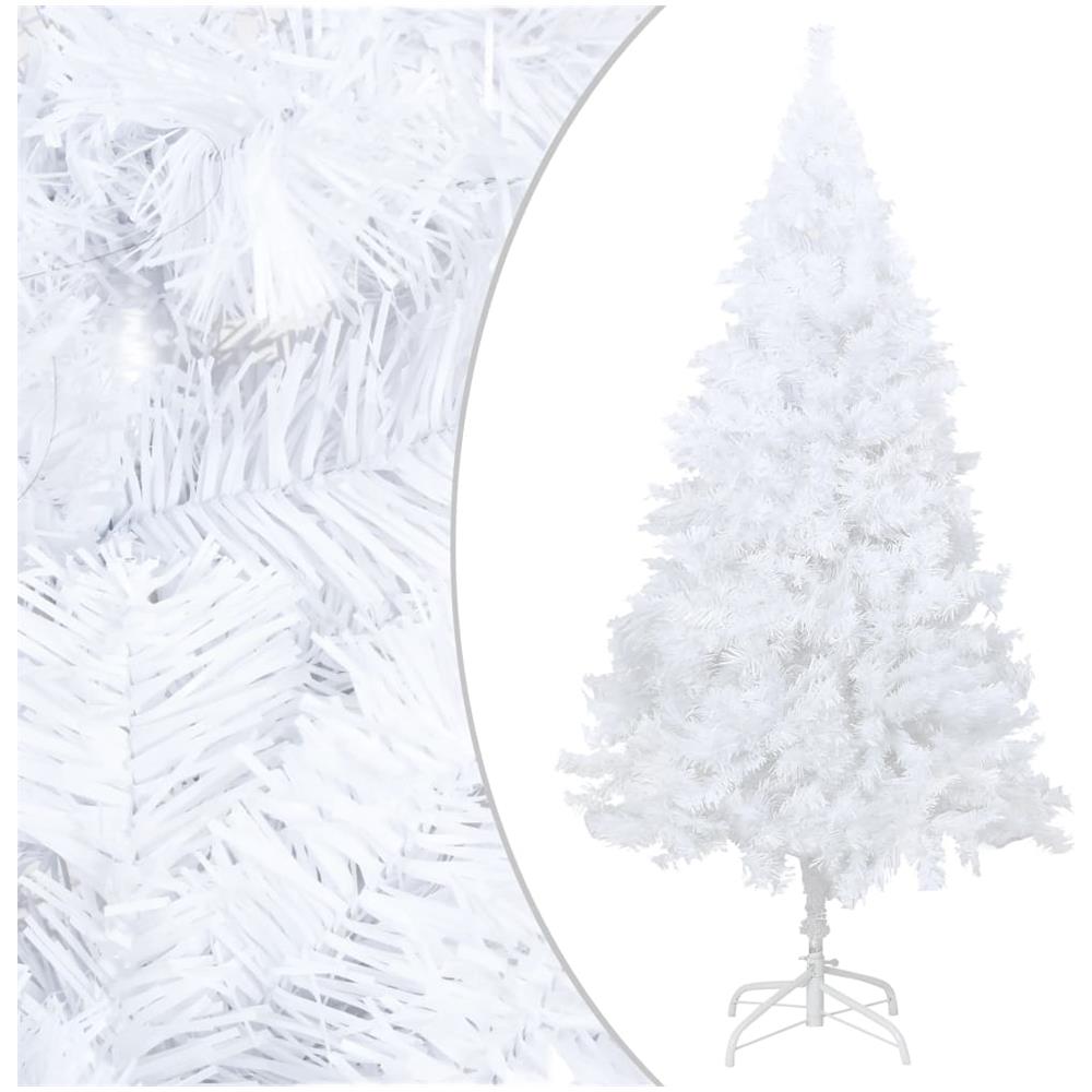 Albero di Natale Artificiale con Rami Spessi Bianco 150 cm PVC - Foto 1