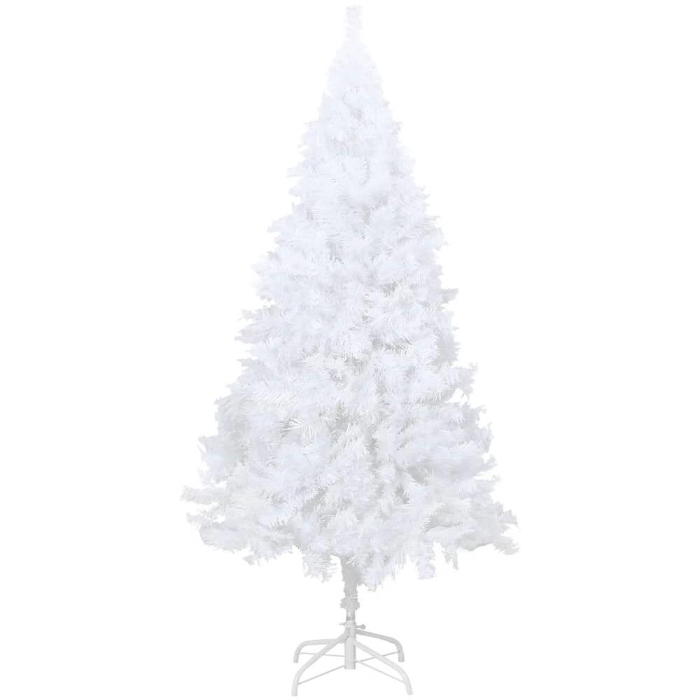 Albero di Natale Artificiale con Rami Spessi Bianco 150 cm PVC - Foto 2