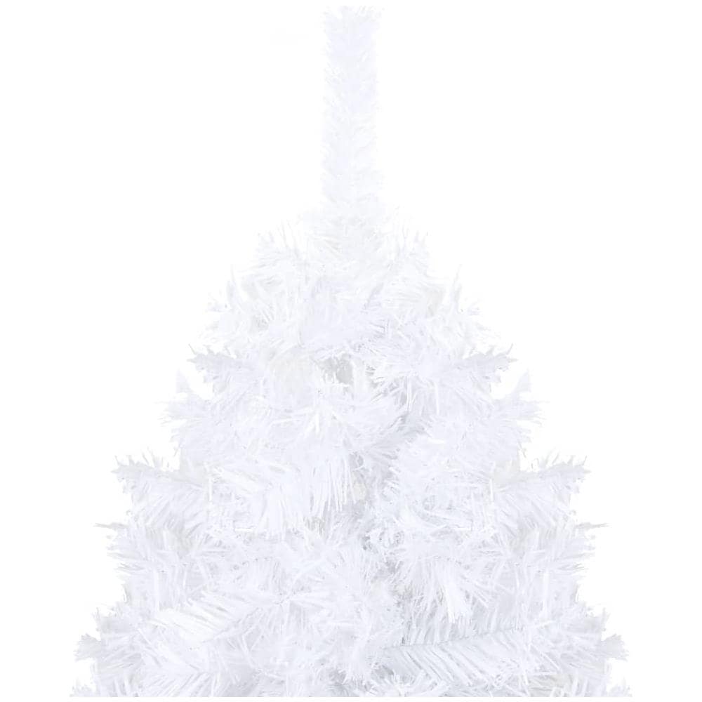 Albero di Natale Artificiale con Rami Spessi Bianco 150 cm PVC - Foto 7