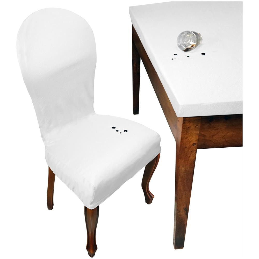 Set 6 Vestisedia Tondo Antimacchia Made In Italy Bianco - Foto 1