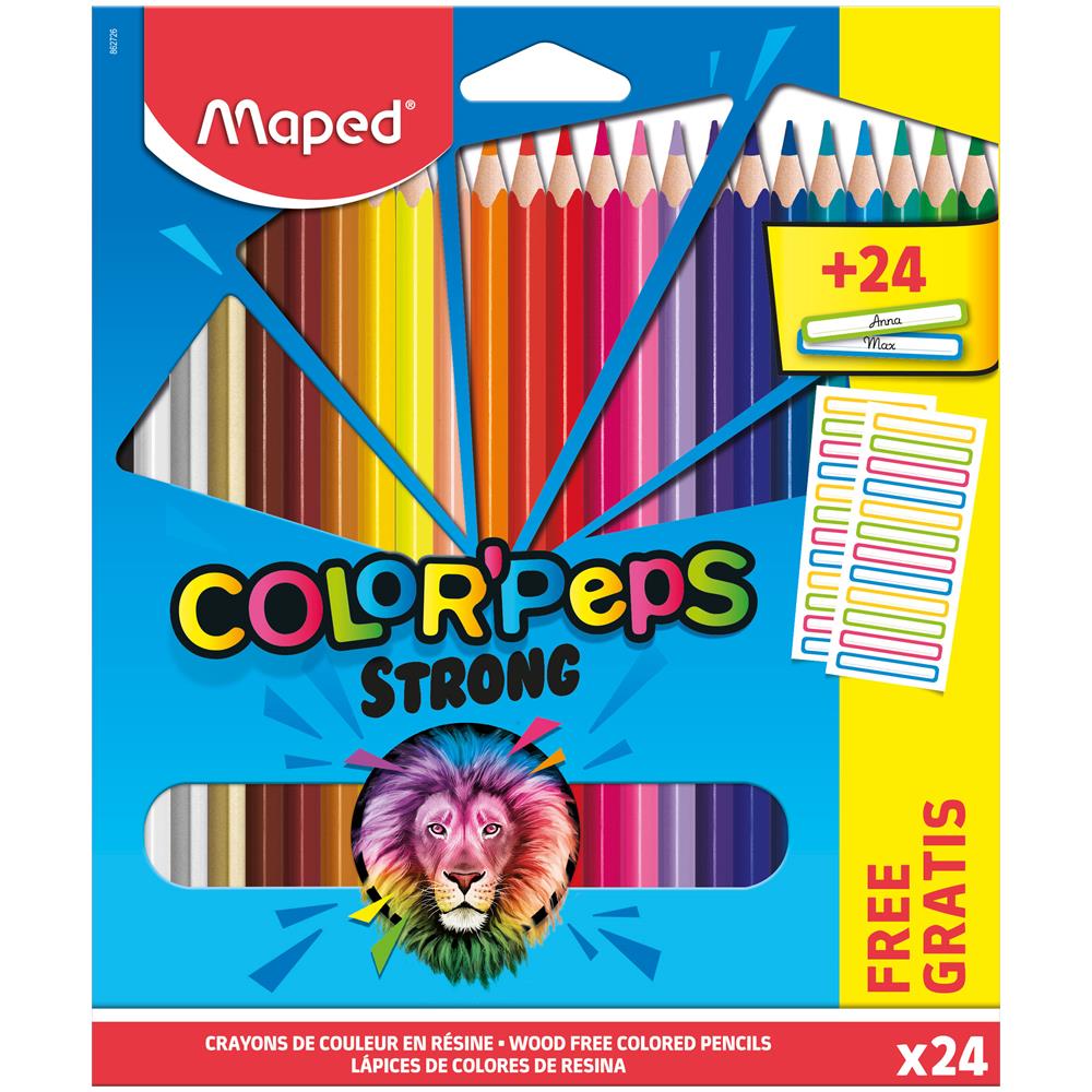 Color’Peps 862726 Pastelli Colorati Multicolore 24 Pezzi - Foto 1