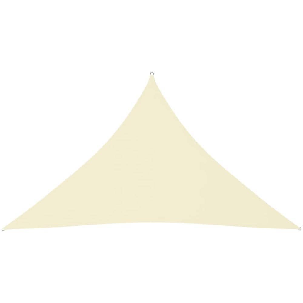 Parasole a Vela Oxford Triangolare 3x3x4,24 m Crema - Foto 1