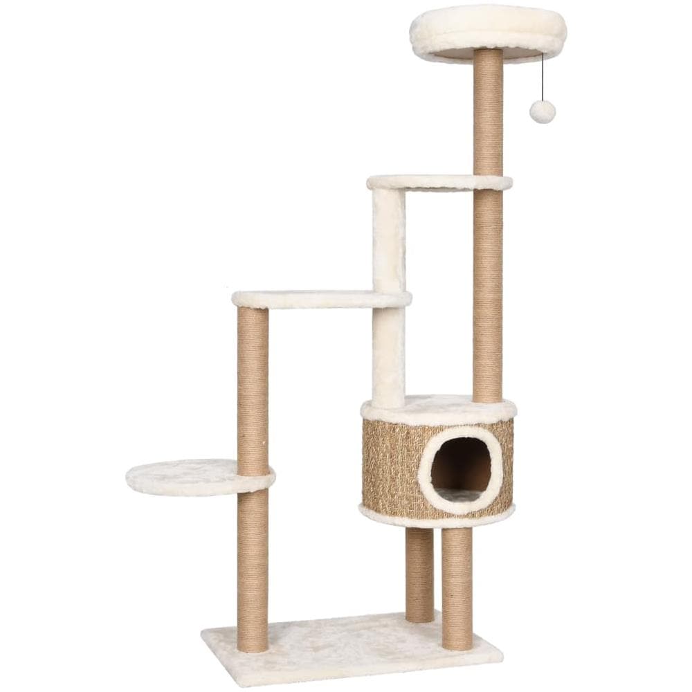 Albero per Gatti con Cuscino Lusso e Tiragraffi 148cm in Giunco - Foto 3