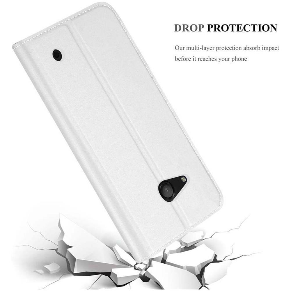 Custodia Compatibile Con Nokia Lumia 550 In Classy Argento - Coperchio Protettiva Con Chiusura Magnetica, Funzione Stand E Tasca Per Le Carte - Foto 8