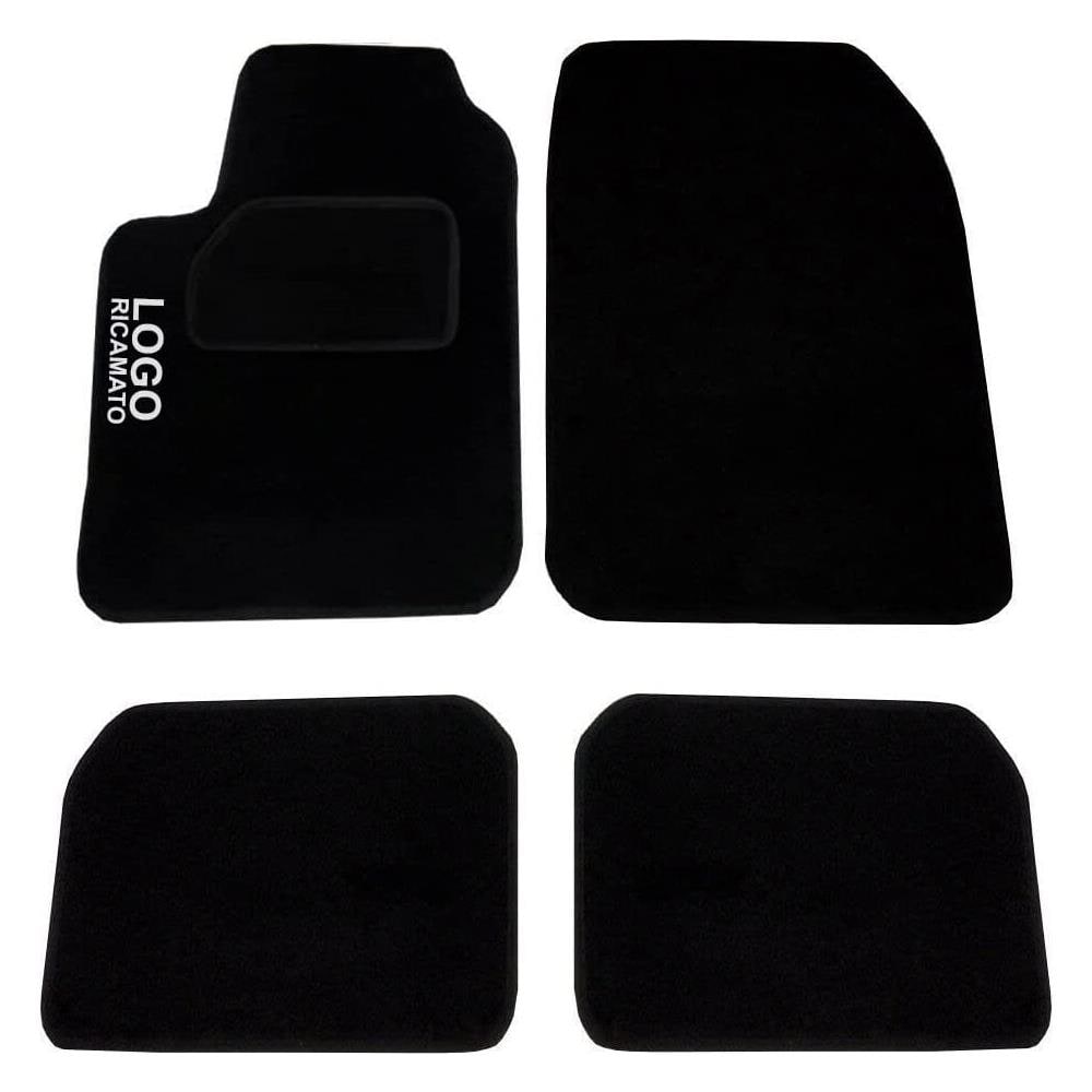 Set Tappetini Auto Strappo In Moquette Anteriori E Posteriori Adattabili Per Auto Kangoo Con Logo Ricamato - Foto 1