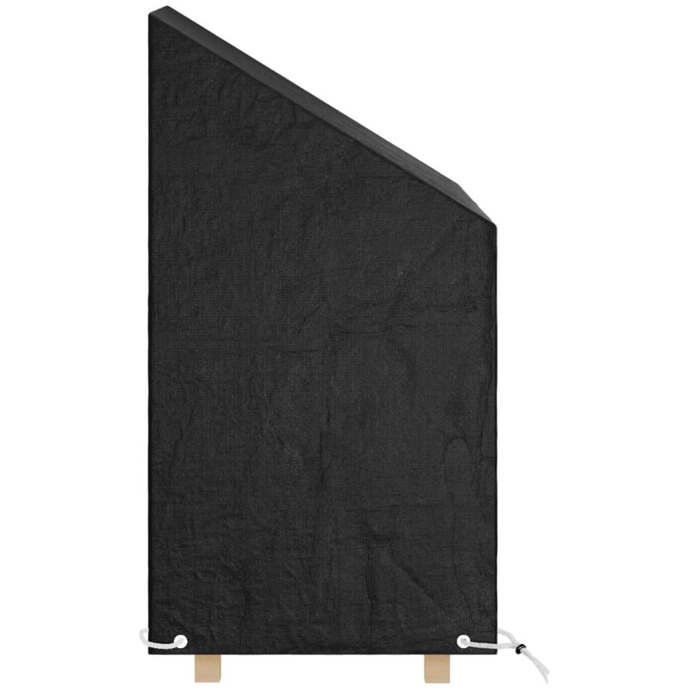 Copri Sedie Giardino 2pz 8 Occhielli 65x65x80/120cm Polietilene - Foto 3