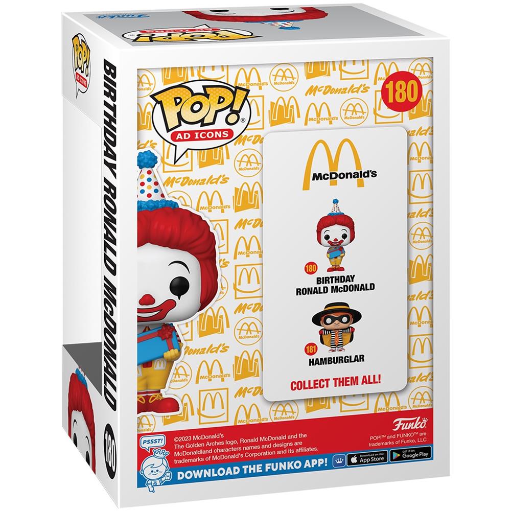Mcdonalds Pop! Ad Icons Vinyl Figure Birthday Ronald 9 Cm - Foto 2