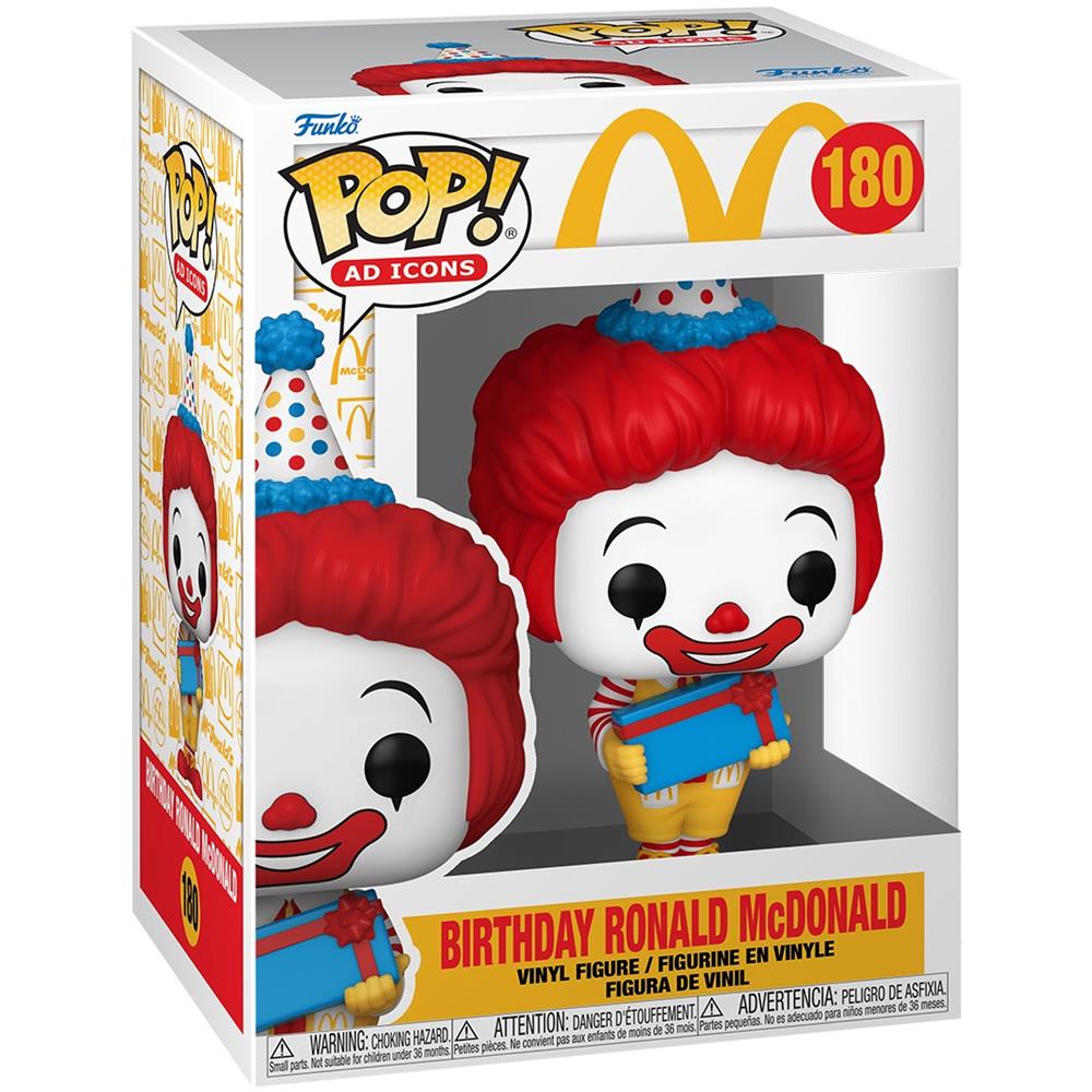 Mcdonalds Pop! Ad Icons Vinyl Figure Birthday Ronald 9 Cm - Foto 4