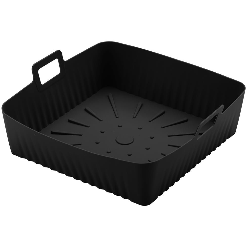 Tappetino Da Forno Quadrato Per Airfryer Con Silicone Antiaderente Black - Foto 1