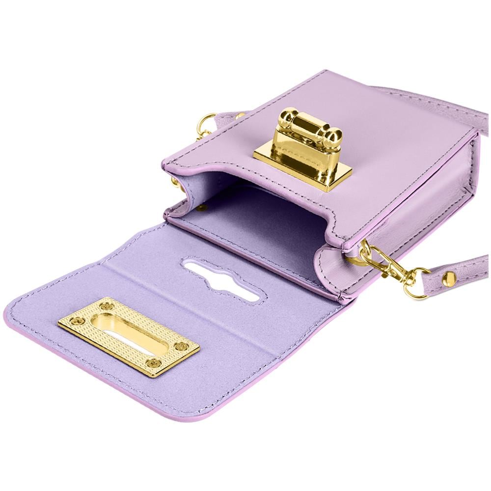 Pochette A Tracolla Per Qualsiasi Smartphone Flip Design Elegante Lilla - Foto 2