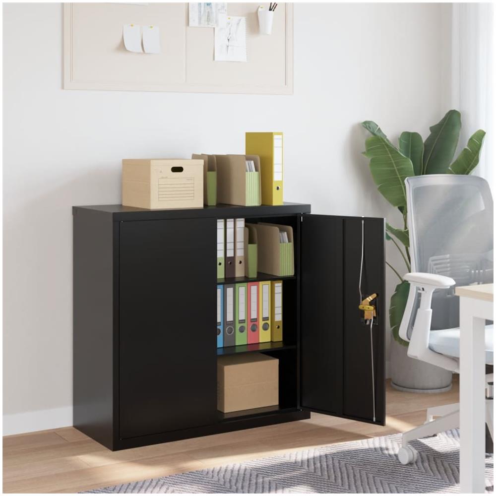 Armadio Classificatore Nero 90x40x90 Cm In Acciaio - Foto 1