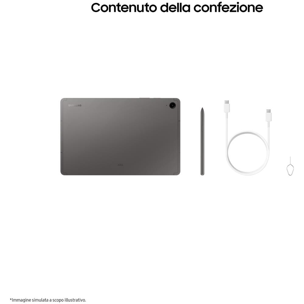 Galaxy Tab S9 FE 10.9" LCD Samsung Exynos RAM 6GB Memoria 128 GB +Slot MicroSD Wi-Fi Fotocamera 8Mpx Android 13 Colore Grigio Italia - Foto 15