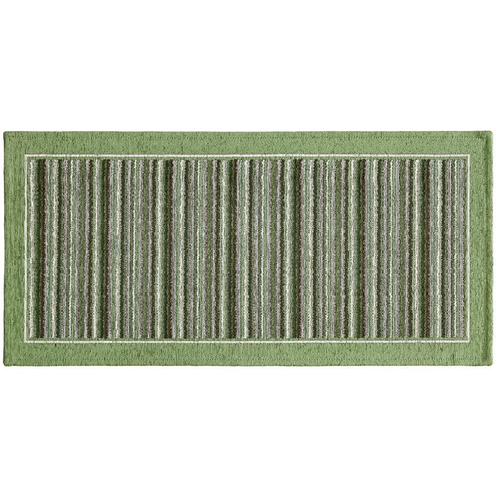 Tappeto Passatoia Cucina Corsia Retro Antiscivolo Disegno Shangai By Suardi 55x140 Verde - Foto 1