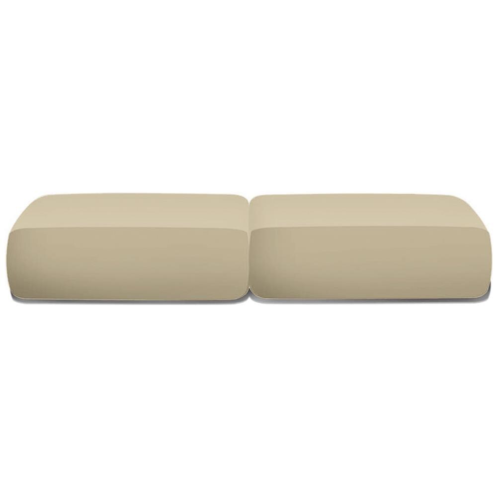 Copriseduta Per Divano Elasticizzato Antimacchia Genius In Tinta Unita Coppia 1 Posto Panna 1004 - Foto 1