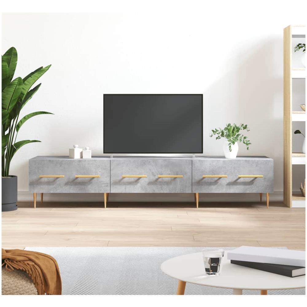 Mobile Porta Tv Grigio Cemento 150x36x30 Cm Legno Multistrato - Foto 1
