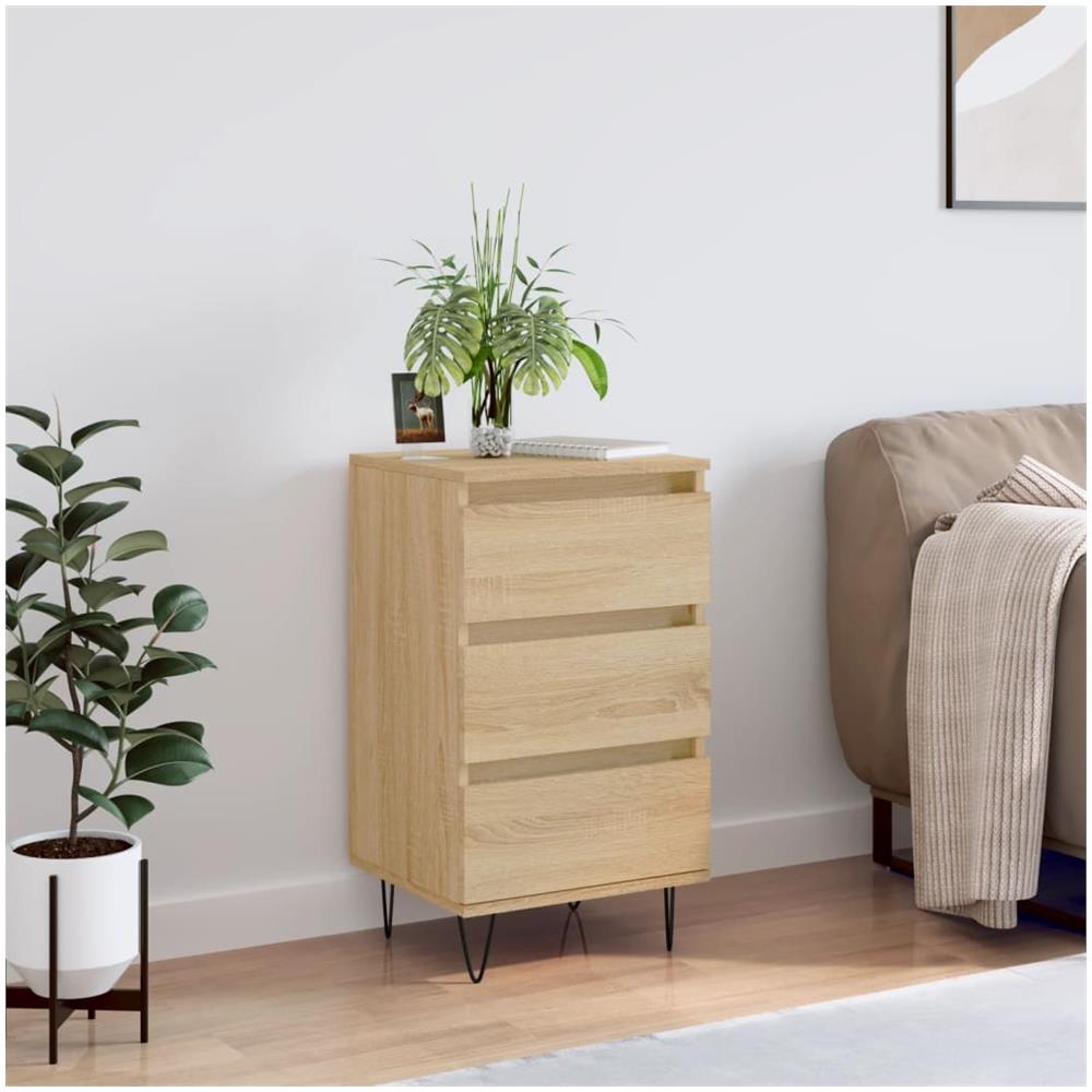 Credenza Rovere Sonoma 40x35x70 Cm In Legno Multistrato - Foto 1