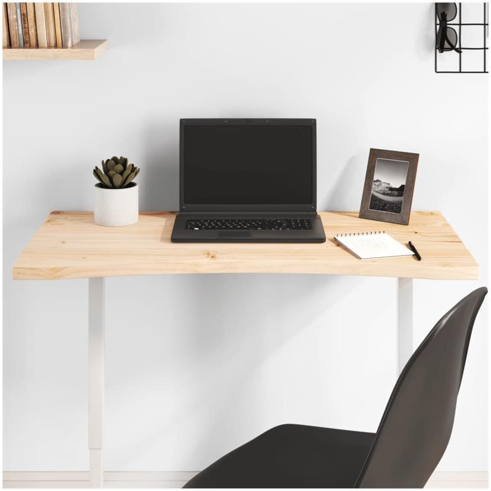 Piano Scrivania 80x40x2,5 Cm In Legno Massello Di Pino - Foto 1