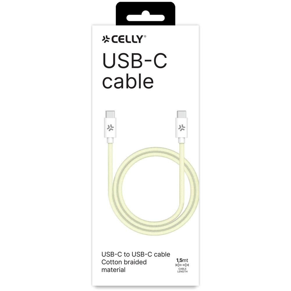 USBCUSBCCOTTYL cavo USB 1,5 m USB C Bianco, Giallo - Foto 3