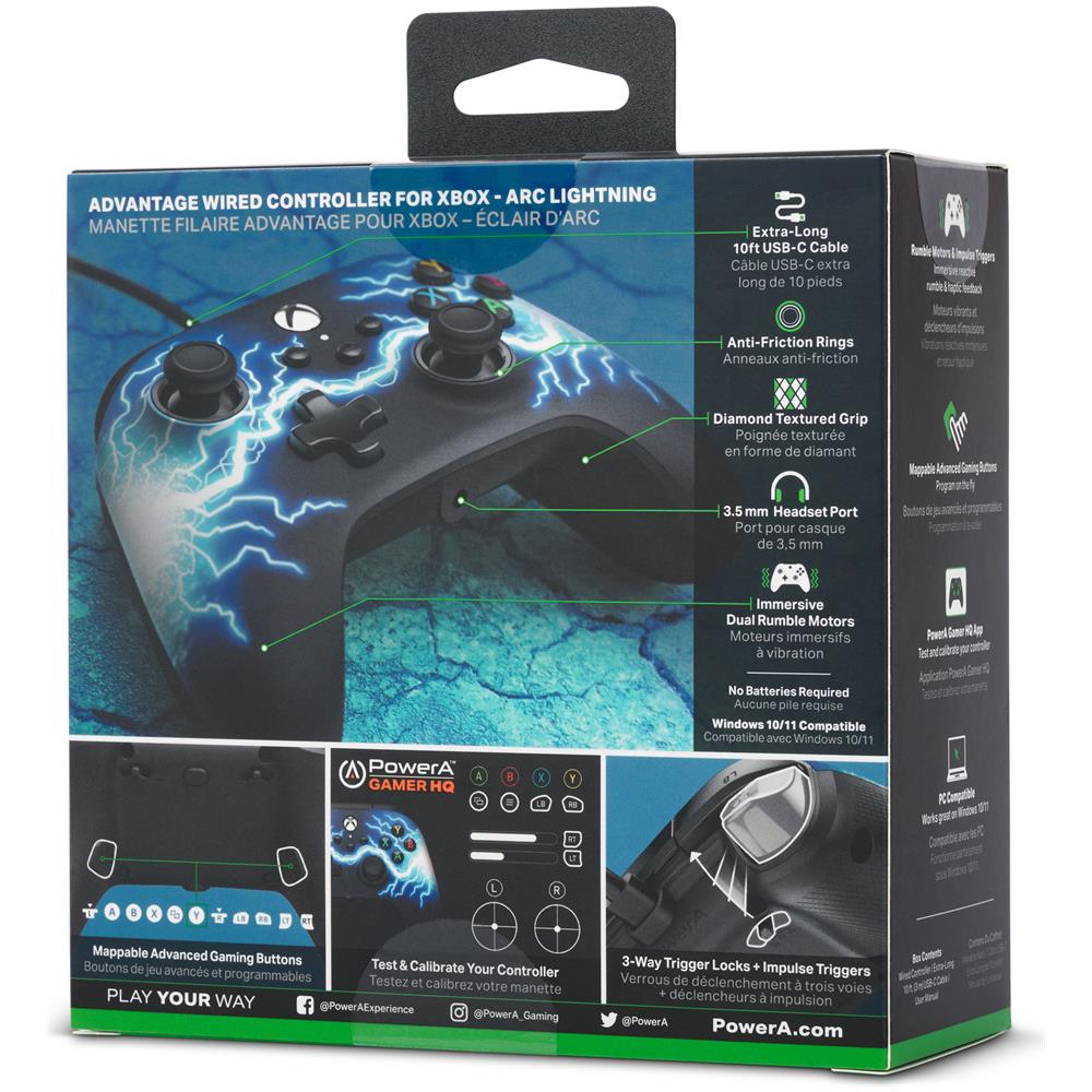 XBGP0190-01 Nero, Blu USB Gamepad PC, Xbox One, Xbox One S, Xbox One X - Foto 14