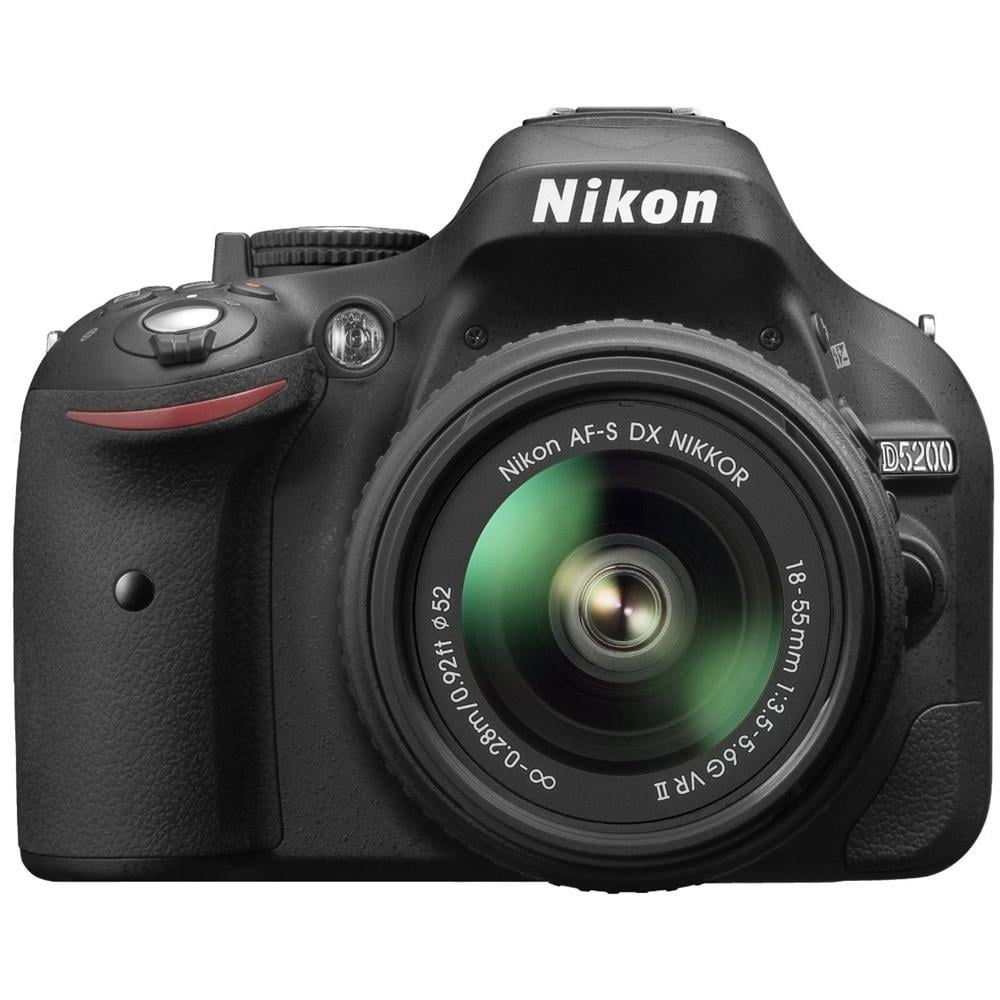 D5200 Nero Kit 18-55 mm VR II + 55-200mm VR + SD 8GB Sensore CMOS 24.1 Mpx Display 3" Filmati Full HD Stabilizzato - Foto 2