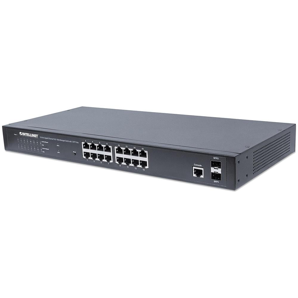 I-SWHUB POE-341 - Web Smart Switch 16 Porte Gigabit Ethernet PoE+ con 2 Porte SFP - Foto 1
