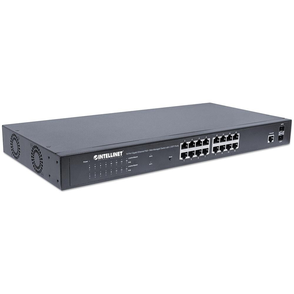 I-SWHUB POE-341 - Web Smart Switch 16 Porte Gigabit Ethernet PoE+ con 2 Porte SFP - Foto 2