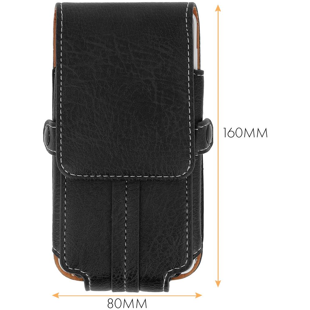 Custodia Portafoglio + Passante Per Cintura + Moschettone Smartphone 5.5'' Nera - Foto 11