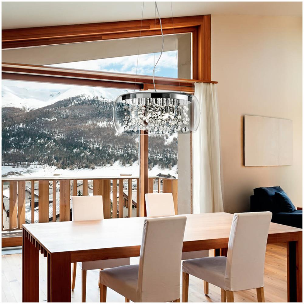 Lampada A Sospensione 5 X 40w G9 Cromo - Foto 2